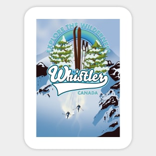 For an adventure Whistler ski poster Sticker